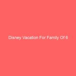 Disney Vacation For Family Of 6